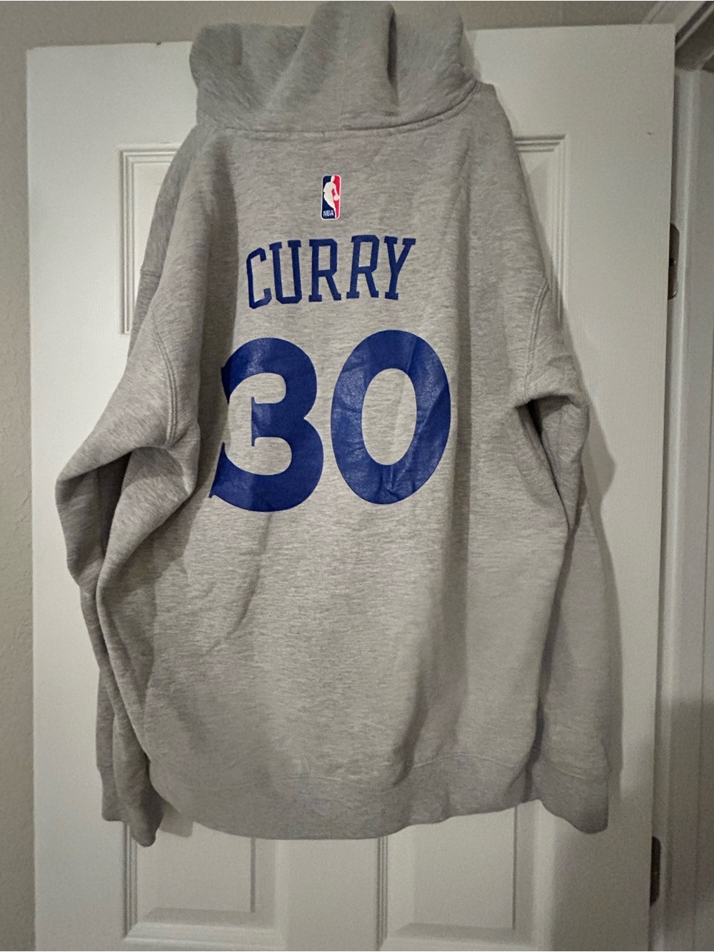 NBA Golden State Warriors Stephen Curry #30 Gray Hoodie Sweatshirt